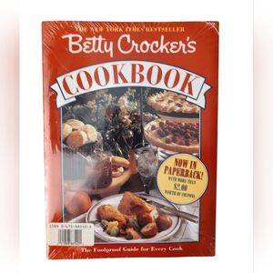 Vintage Betty Crocker 90s Paperback New Unopened Cookbook & Microwave Cookbook